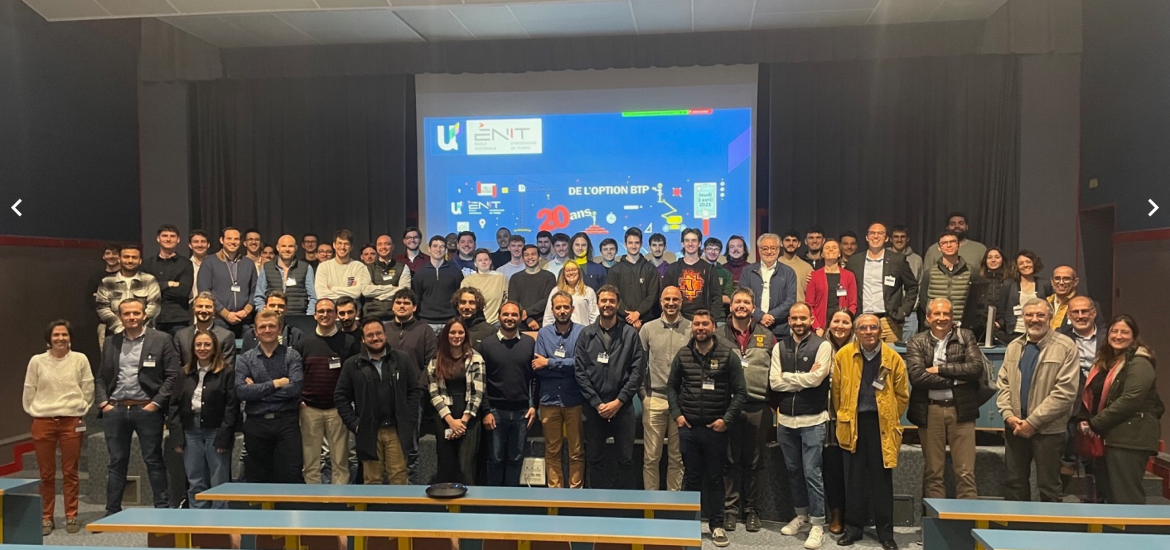 Les participants aux 20 ans de l'option BTP